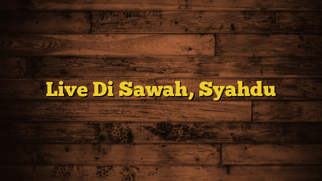 Live Di Sawah, Syahdu