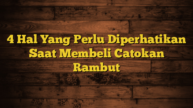 4 Hal Yang Perlu Diperhatikan Saat Membeli Catokan Rambut