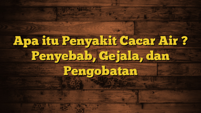 Apa itu Penyakit Cacar Air ? Penyebab, Gejala, dan Pengobatan