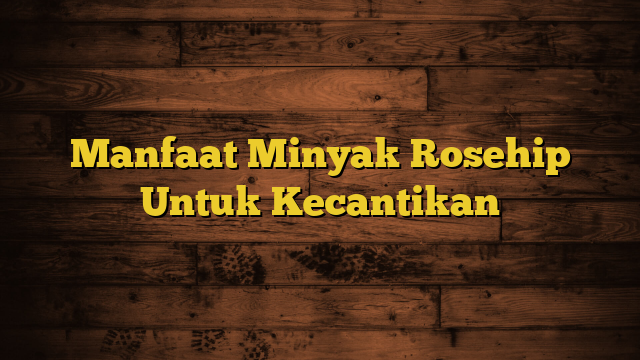 Manfaat Minyak Rosehip Untuk Kecantikan